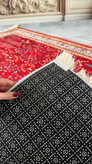فرشینه مخمل سنتی لاکی