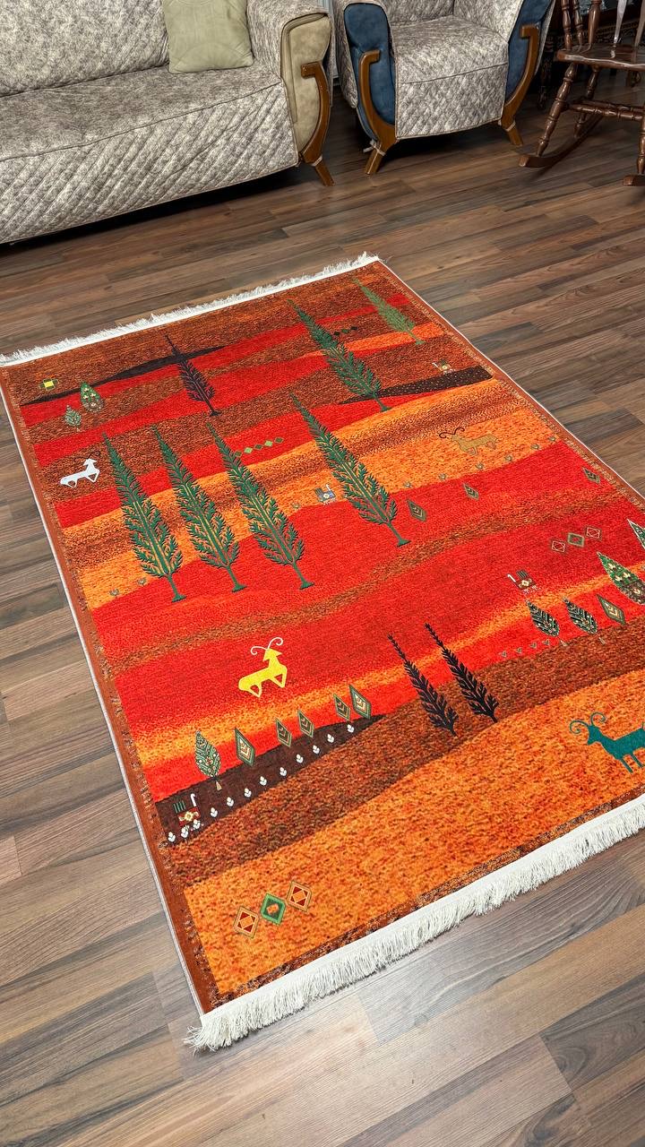 فرشینه مخمل طرح سنتی