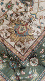 فرشینه مخمل طرح سلطان اباد سبز