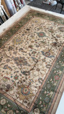 فرشینه مخمل طرح سلطان اباد سبز