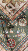 فرشینه مخمل طرح سلطان اباد سبز