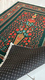 فرشینه مخمل طرح باغ گل