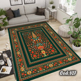 فرشینه مخمل طرح باغ گل