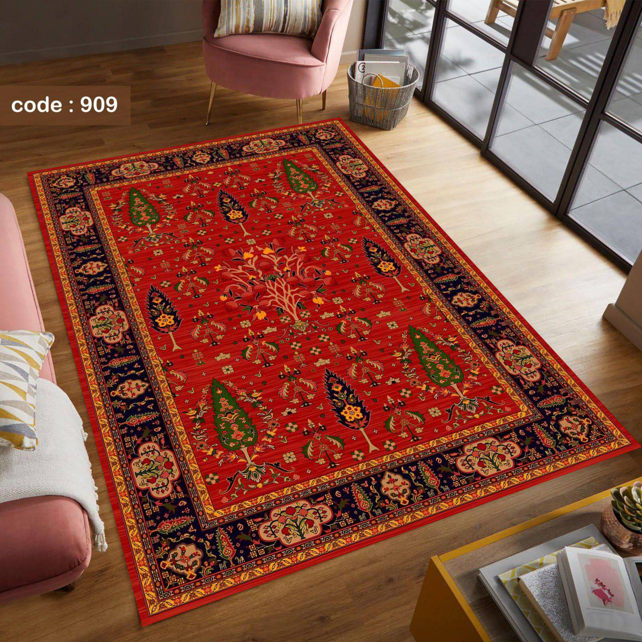 فرشینه مخمل طرح سلطان اباد