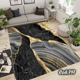 فرشینه مخمل مدرن مشکی