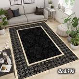 فرشینه مخمل مدرن مشکی