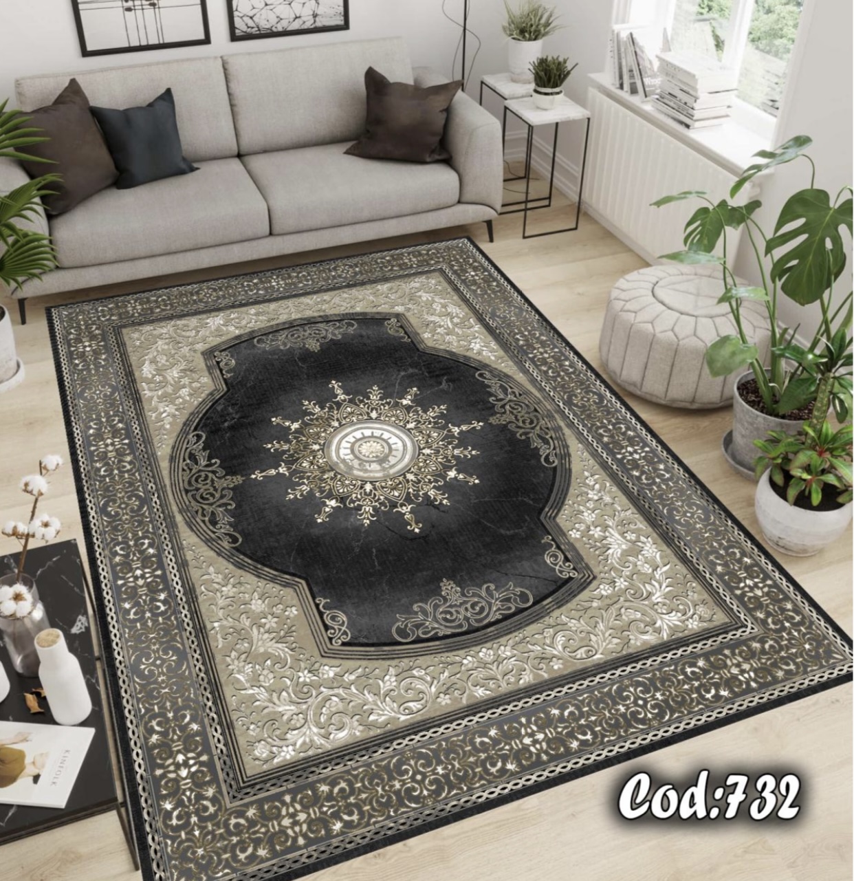 فرشینه مخمل مشکی