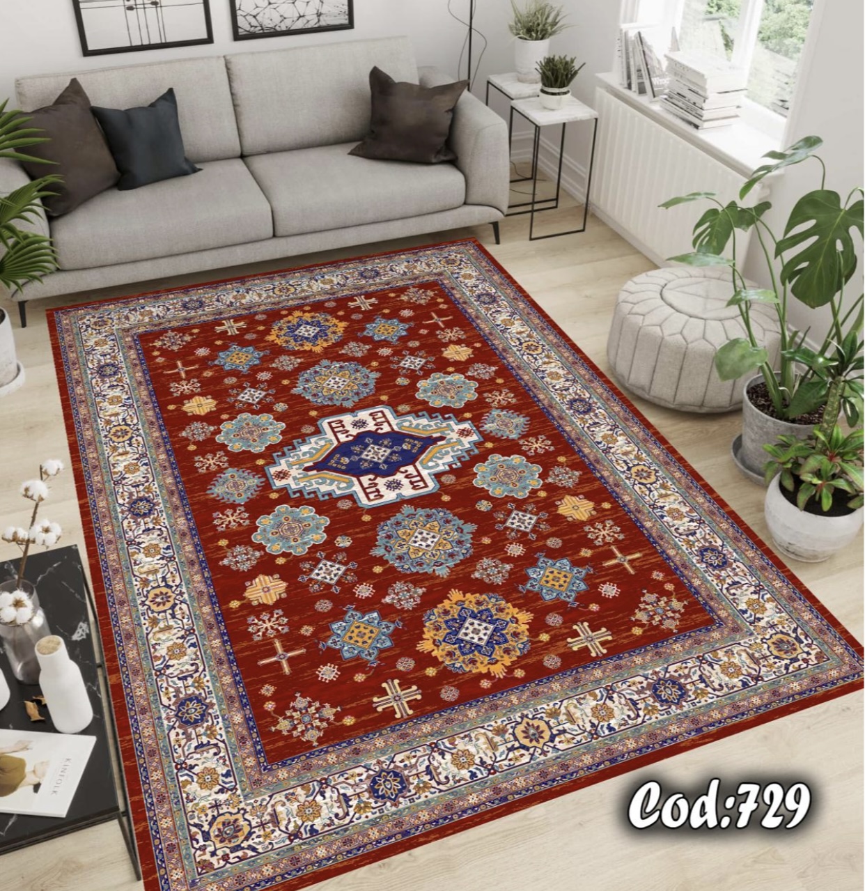 فرشینه مخمل سنتی لاکی