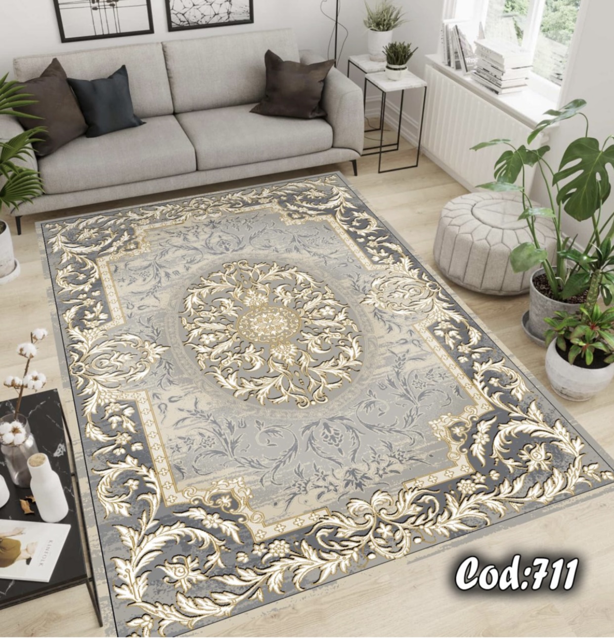 فرشینه مخمل طرح کلاسیک