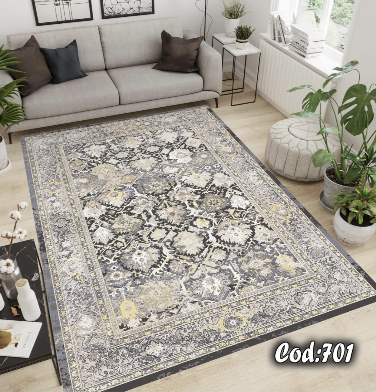 فرشینه مخمل طوسی