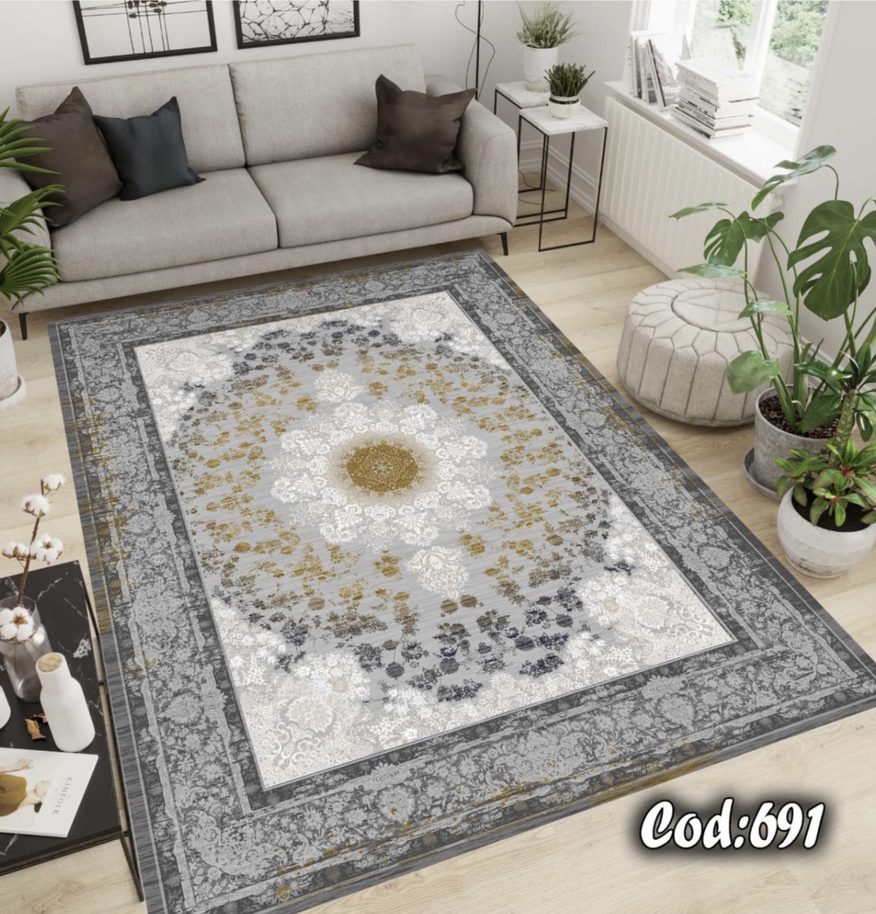فرشینه مخمل طوسی