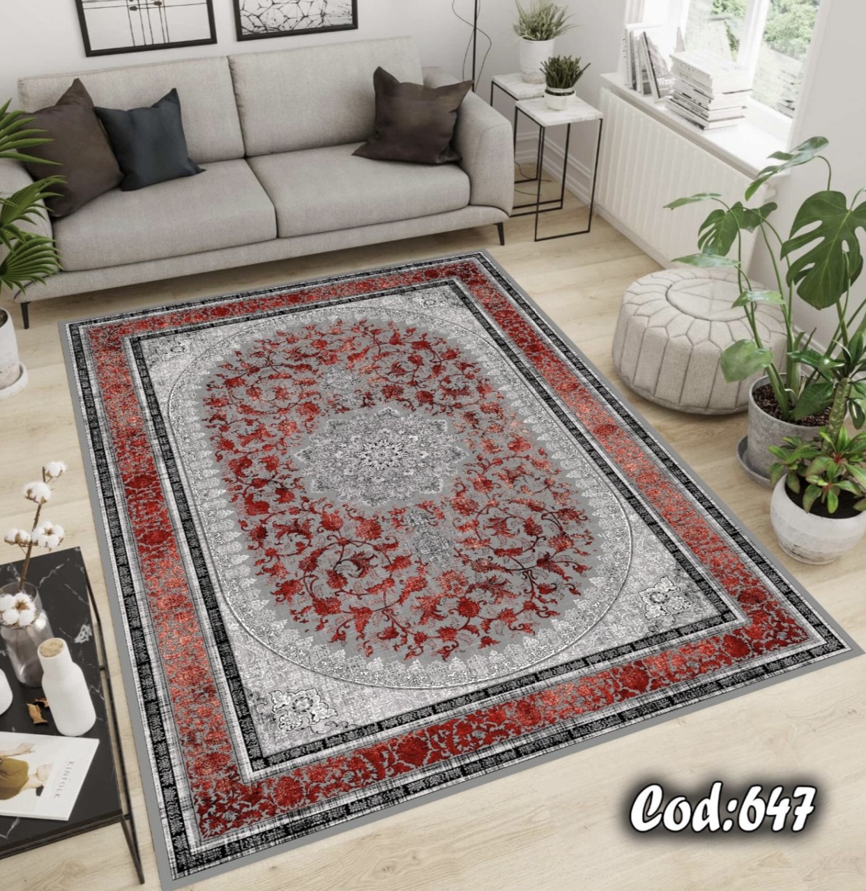 فرشینه مخمل لاکی طوسی