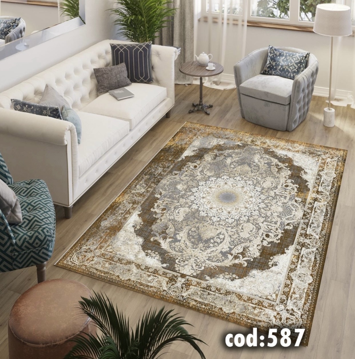 فرشینه مخمل کلاسیک