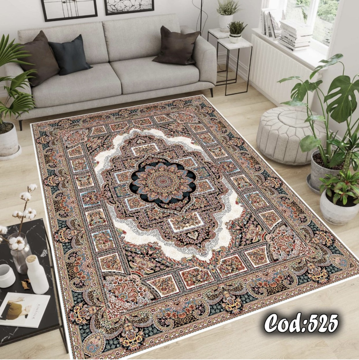 فرشینه مخمل طرح فرش