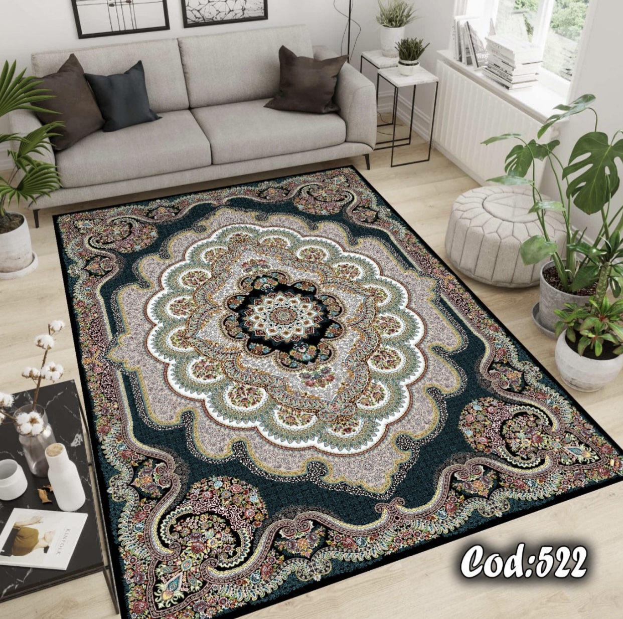 فرشینه مخمل طرح فرش