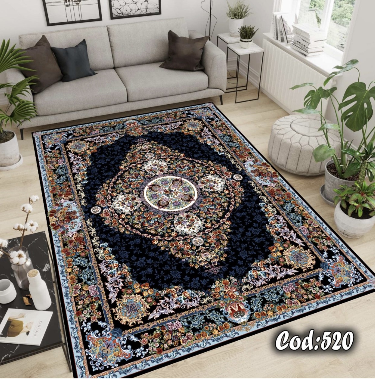 فرشینه مخمل طرح فرش