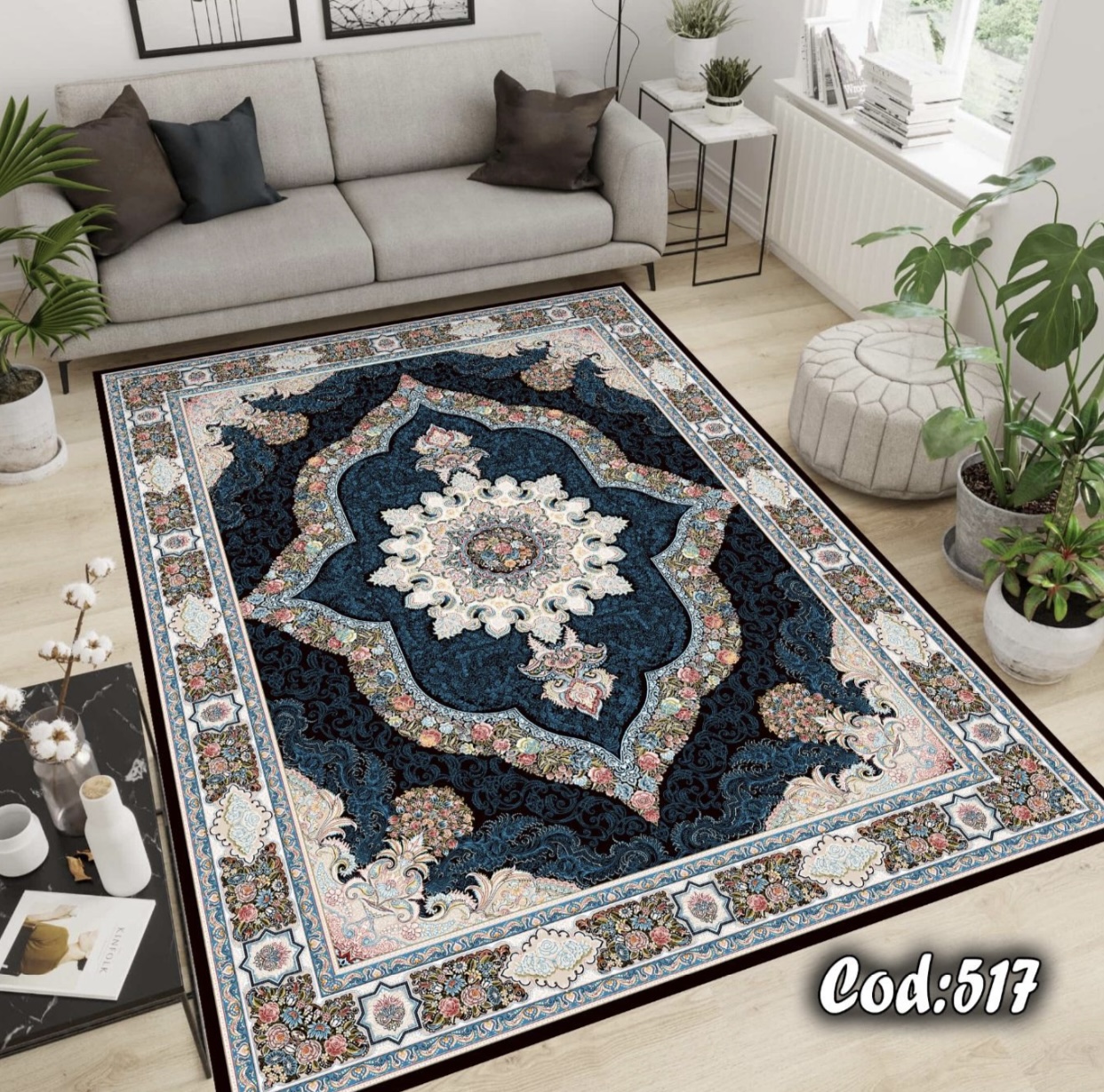 فرشینه مخمل طرح فرش