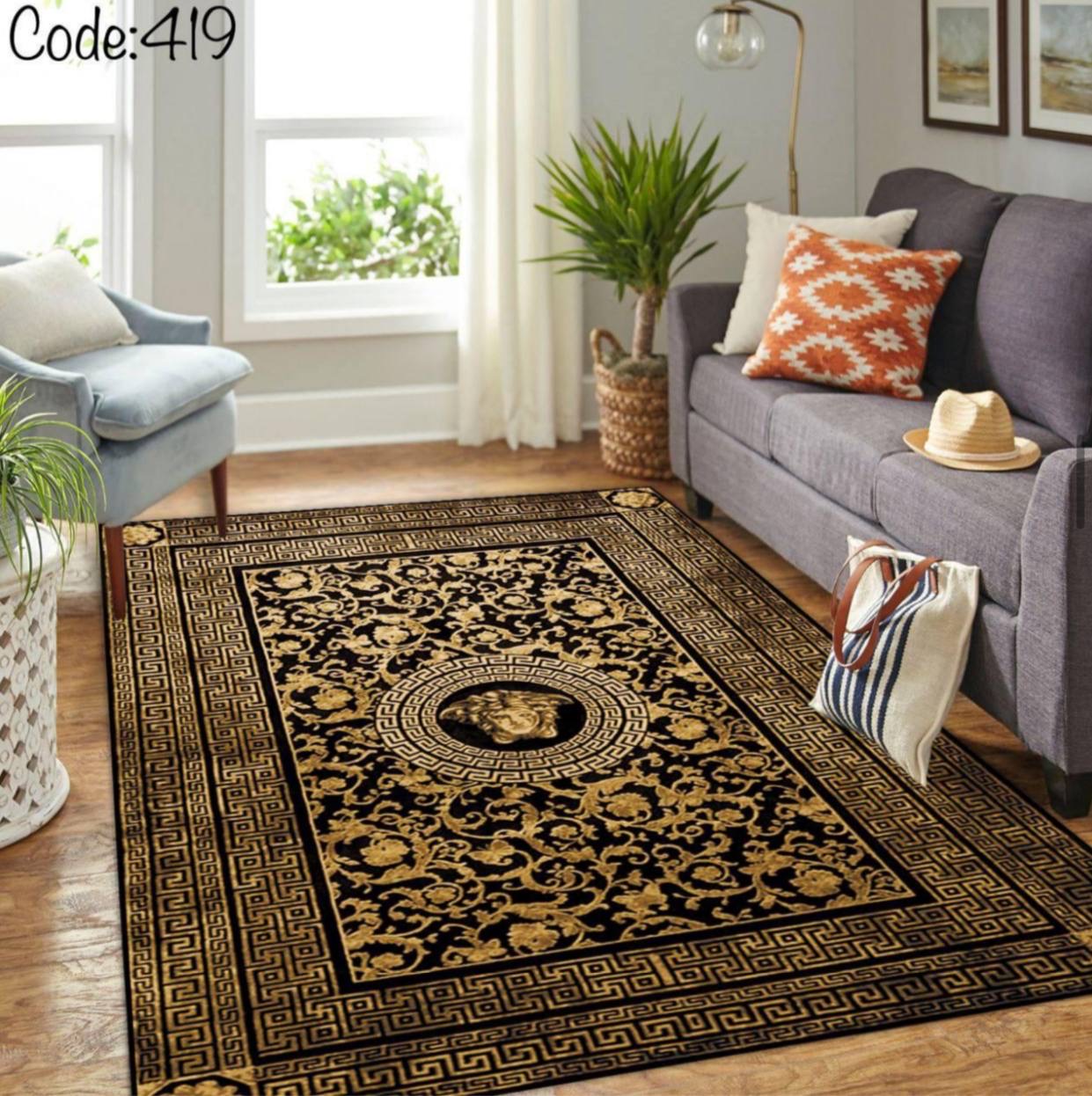 روفرشی کشدار مخمل طرح ورساچه